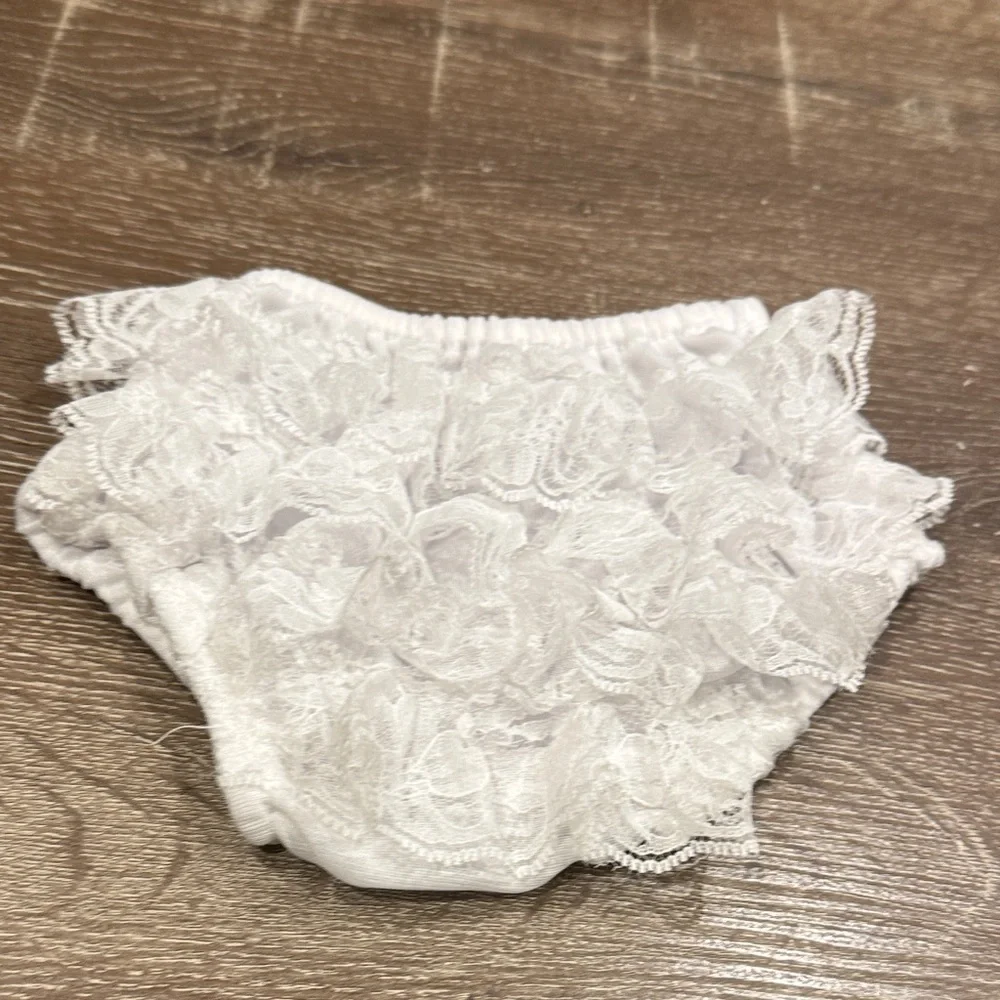 White Lace Ruffle Bloomers